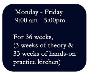 9 months Program Culinary Arts .